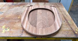 Copri water in legno artigianale personalizzato 